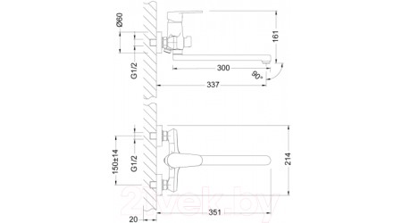 Смеситель LEMARK Поинт LM0351C 