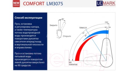 Смеситель LEMARK LM3075BN 
