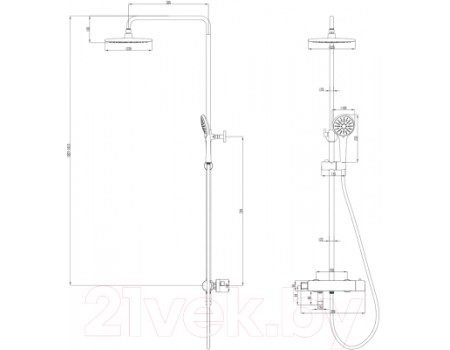 Душевая система LEMARK LM3772GM