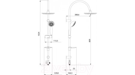 Душевой гарнитур LEMARK LM8801C
