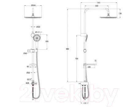 Душевой гарнитур LEMARK LM8809C