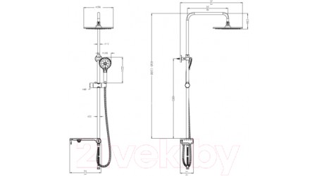 Душевой гарнитур LEMARK LM8810C