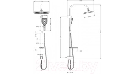 Душевой гарнитур LEMARK LM8811C
