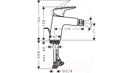 Смеситель Hansgrohe Logis 71204000 