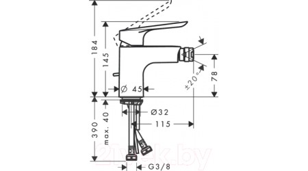 Смеситель Hansgrohe Logis E 71232000 