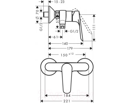 Смеситель Hansgrohe Logis E 71602000 