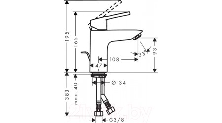 Смеситель Hansgrohe Logis Loop 100 71151000 