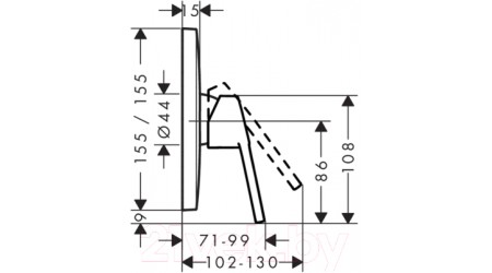 Смеситель Hansgrohe Logis Loop 71267000 