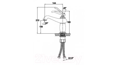 Смеситель Kaiser Logo 47711-1 