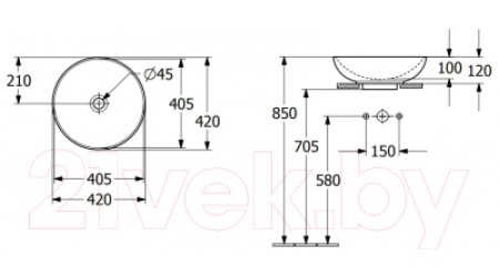Умывальник Villeroy & Boch Loop & Friends 4A460001