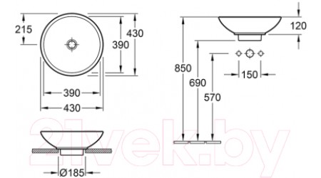 Умывальник Villeroy & Boch Loop & Friends 5144 0001