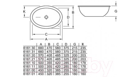 Умывальник Villeroy & Boch Loop & Friends 6161-30-01