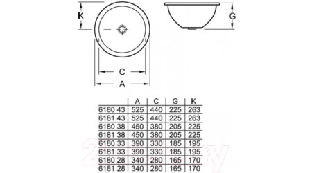 Умывальник Villeroy & Boch Loop & Friends 6180-33-01
