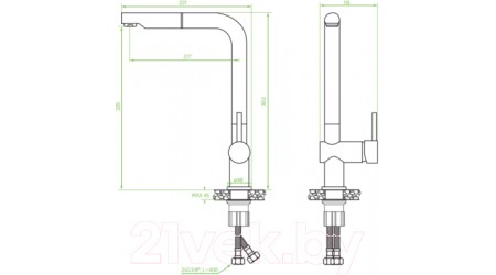 Смеситель Laveo Luna BLZ769D 