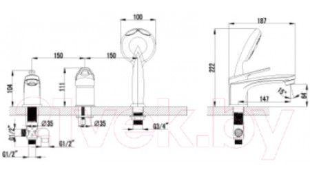 Смеситель LEMARK Luna LM4145C 