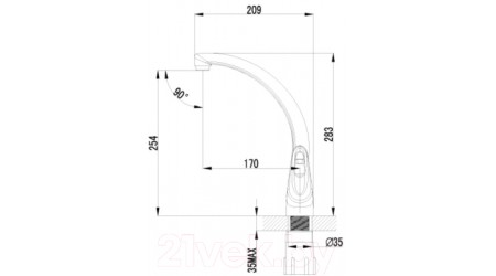 Смеситель LEMARK Luna LM4155C 
