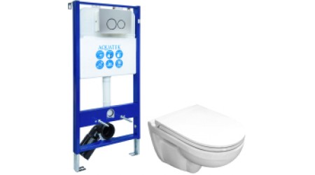 Унитаз подвесной с инсталляцией Sanita Luxe Best SL DM BSTSLWH0104 + INS-0000006