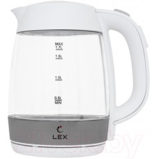Электрочайник Lex LX 30011-2 (белый)