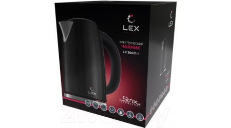 Электрочайник Lex LX 30021-1 (черный)