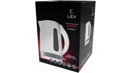 Электрочайник Lex LX 30028-1 (белый)