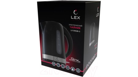 Электрочайник Lex LX 30028-2  (черный)