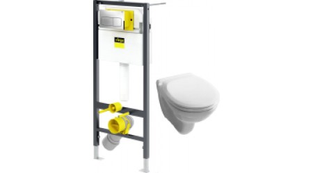 Унитаз подвесной с инсталляцией Jika Lyra 8213700000001 + 8903960000631 + 792824