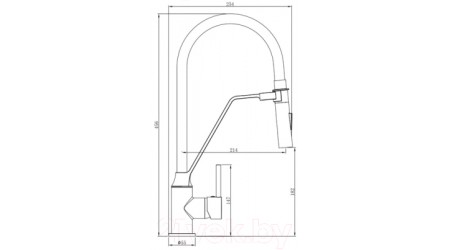 Смеситель Invena Magnetic BZ-30-L02-C (белый) 