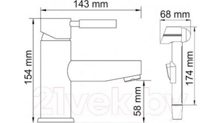 Смеситель Wasserkraft Main 4108 