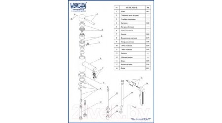 Смеситель Wasserkraft Main 4108 
