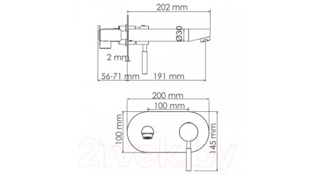 Смеситель Wasserkraft Main 4130 