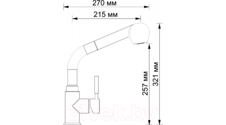 Смеситель Wasserkraft Main 4166 