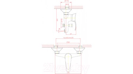 Смеситель Zollen Mainz MA61410541 