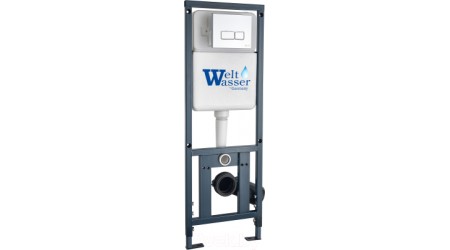 Унитаз подвесной с инсталляцией WeltWasser Marberg 410 + Nesenbach 004 GL-WT + Mar 410 SE