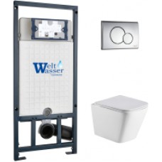 Унитаз подвесной с инсталляцией WeltWasser Marberg 507 + Gelbach 004 GL-WT+ Mar 507 RD