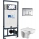 Унитаз подвесной с инсталляцией WeltWasser Marberg 507 + Kehlbach 004 GL-WT + Mar 507 SE