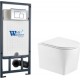 Унитаз подвесной с инсталляцией WeltWasser Marberg 507 + Nesenbach 004 GL-WT + Mar 507 SE-CR