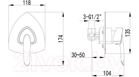 Смеситель LEMARK Mars LM3523C 