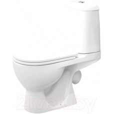Унитаз напольный Sanita Luxe Max Comfort WC.CC/Max/2-DM/WHT.G/S1 (с сиденьем)