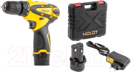 Аккумуляторная дрель-шуруповерт Molot MBD 1215 DLi (MBD1215DLi0013)