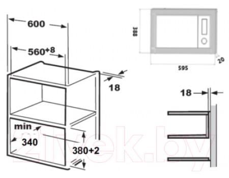 Микроволновая печь Akpo MEA 820 08 MMP01 BL