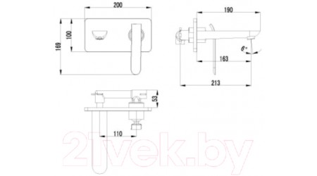 Смеситель LEMARK Melange LM4926CW (хром/белый) 