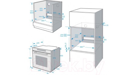 Электрический духовой шкаф Maunfeld MEOR.7217DMB2