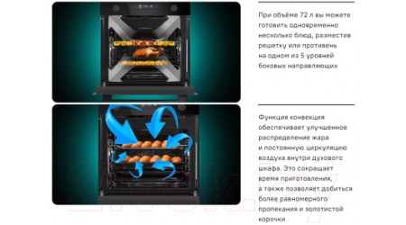 Электрический духовой шкаф Maunfeld MEOR.7217DMB2