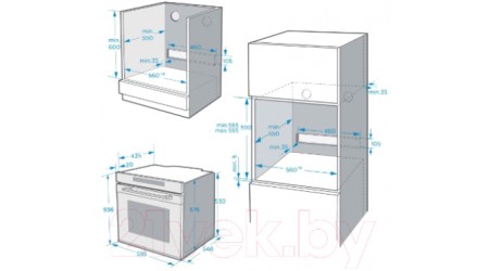 Электрический духовой шкаф Maunfeld MEOR.7217SMB
