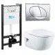 Унитаз подвесной с инсталляцией Roca Meridian Compact 893104110