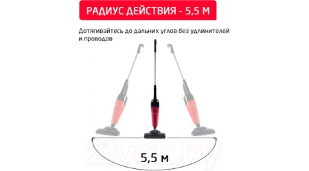 Вертикальный пылесос Arnica Merlin Pro ET13210 (черный/красный)