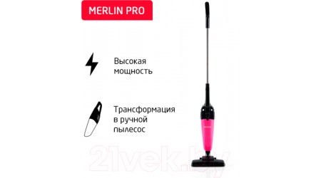 Вертикальный пылесос Arnica Merlin Pro ET13211 (розовый)