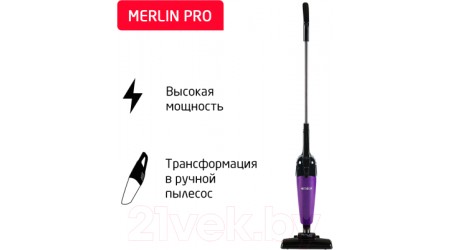 Вертикальный пылесос Arnica Merlin Pro ET13213 (фиолетовый)