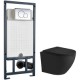 Унитаз подвесной с инсталляцией WeltWasser Merzbach 004 MT-BL + Marberg 507 RD
