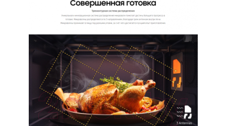 Микроволновая печь Samsung MG23T5018AN/BW